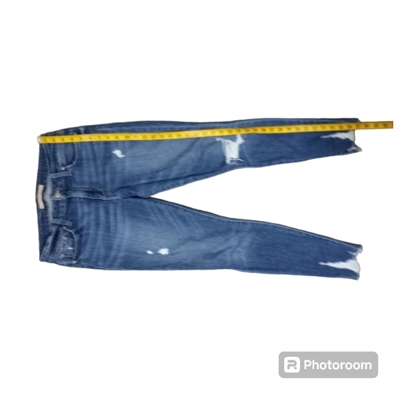 Joe's Jeans Ripped Distressed Skinny Fit Ankle Shark Bite Hem Jens Size 28 - Picture 11 of 16